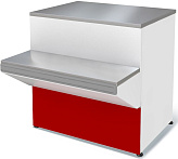 Прилавок расчетно-кассовый неохлаждаемый Марихолодмаш Илеть NEW (красный)
