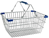 Корзина покупательская Корбис SB10-CR синяя