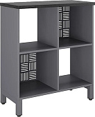 Стеллажная система КОБОР SQ-2Х2 graphite/wood