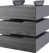 Тумба подвесная КОБОР T-3 graphite/wood